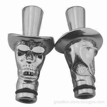 Metal Drip Tips, Hat Skull Design, OEM and ODM Orders Welcomed